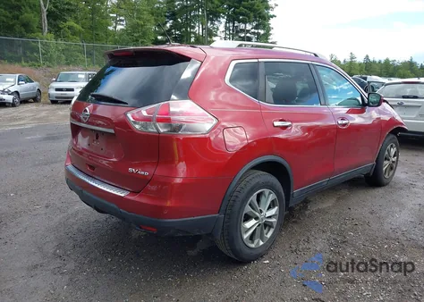 2016 Nissan Rogue Sv из США, поврежденный, VIN 5N1AT2MV0GC745686